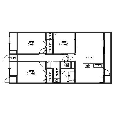 ラ・ペジブル駅西の間取り
