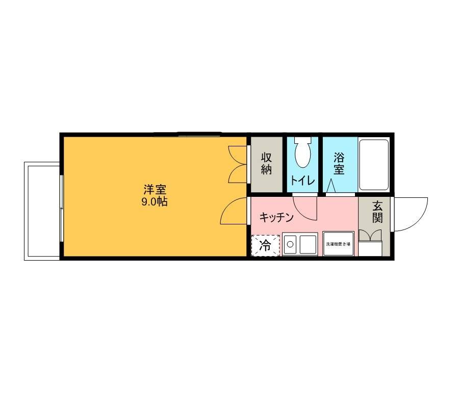 プレジールYAHAGIの間取り
