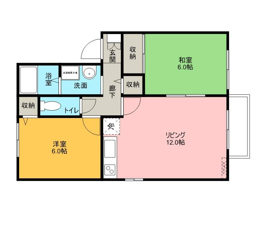 セジュールカルティエ１の間取り