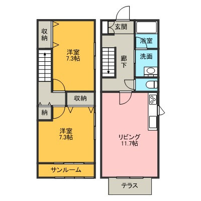 レーヴォワールの間取り