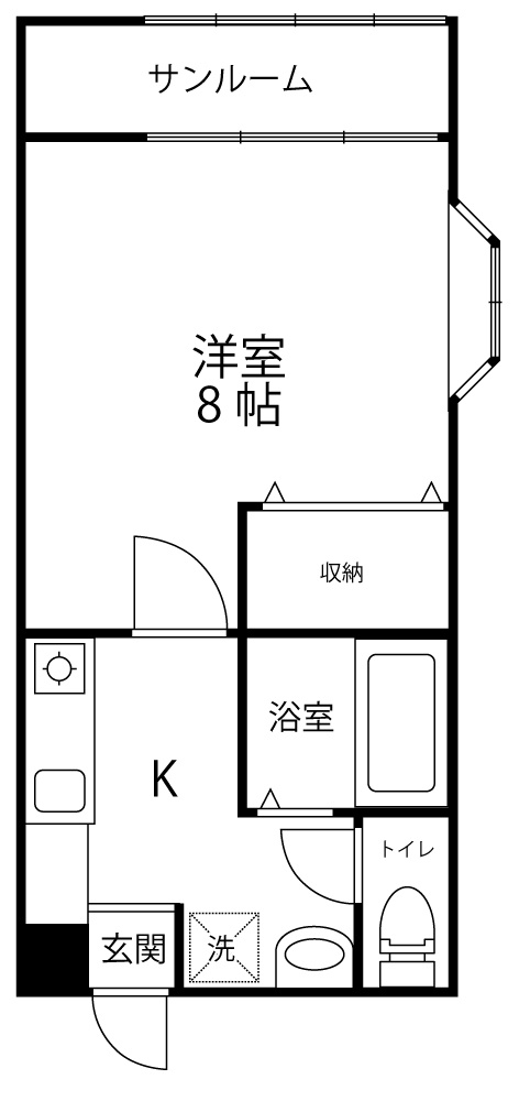 メゾン・ヌーボ出雲町No.8の間取り
