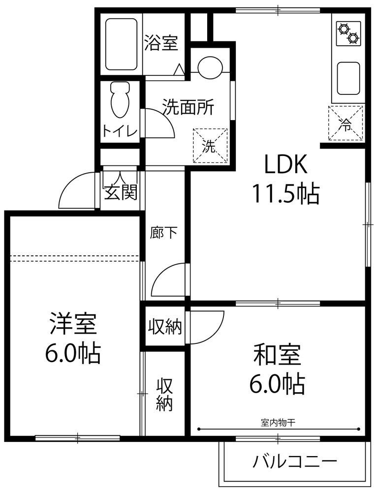フレグランスモアの間取り