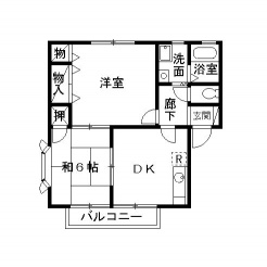 シャトーKの間取り