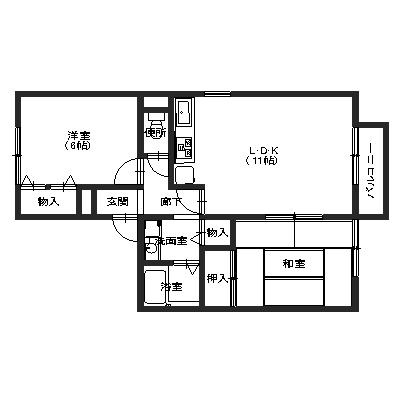 セジュールMの間取り