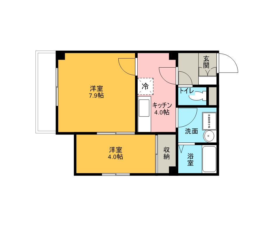 アコスハイムの間取り