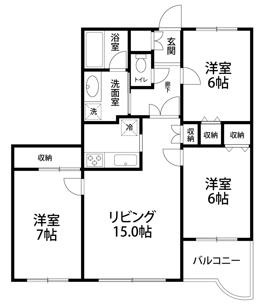 四季の街 ドゥ・モンターニュ花の間取り