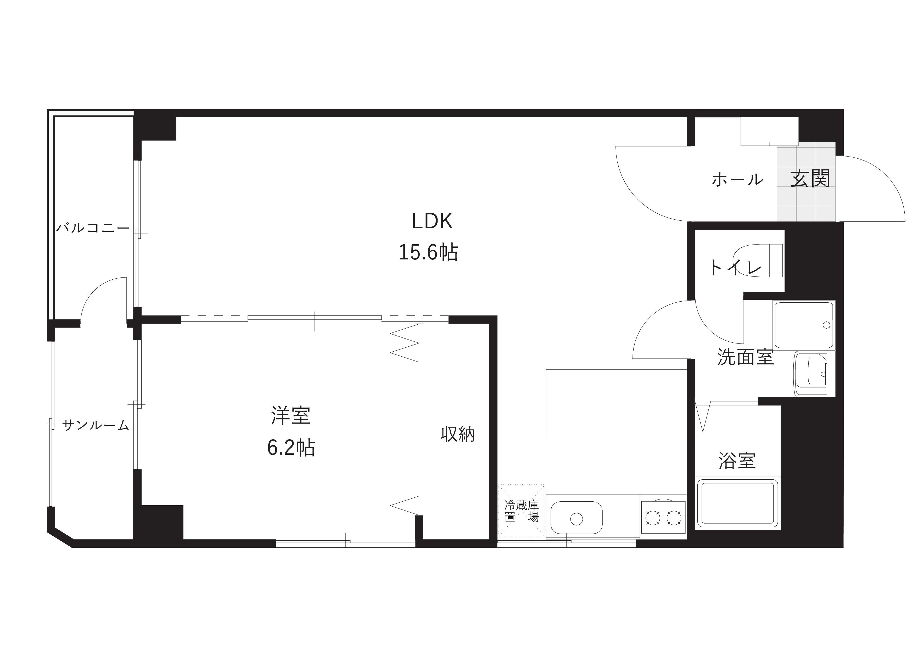 comodo kanazawa ekimaeの間取り