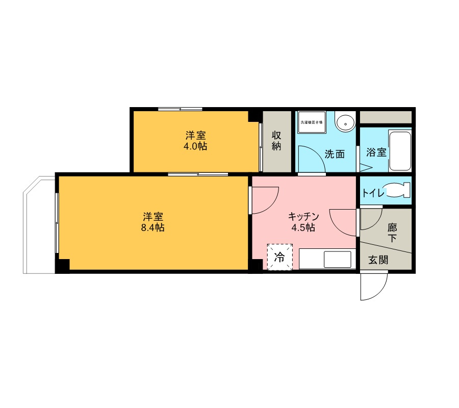 アコスハイムの間取り