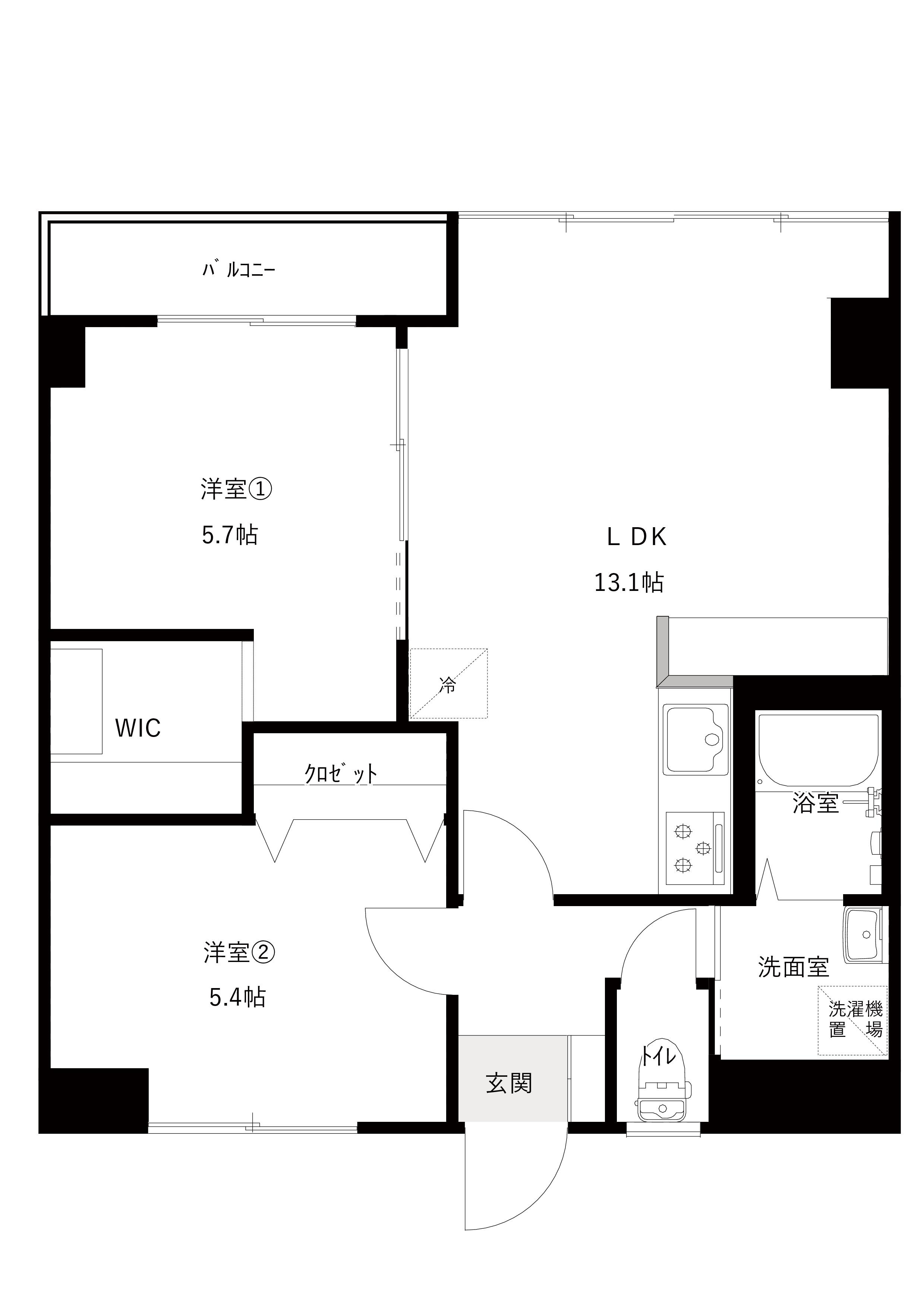 シャトー220の間取り
