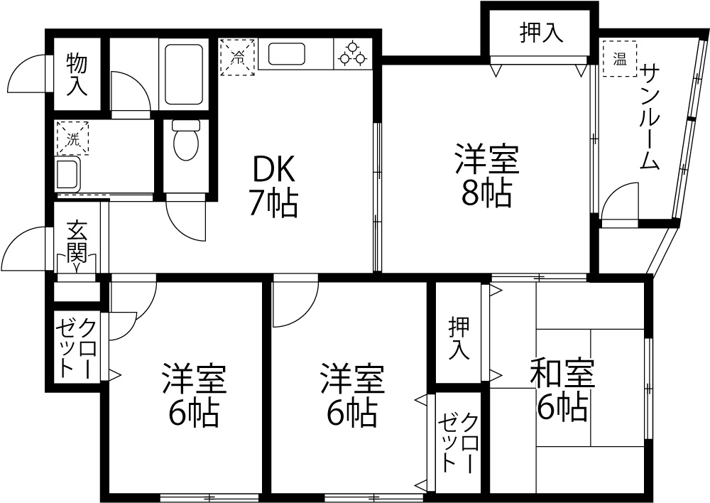 ヴィラ藤右衛門の間取り