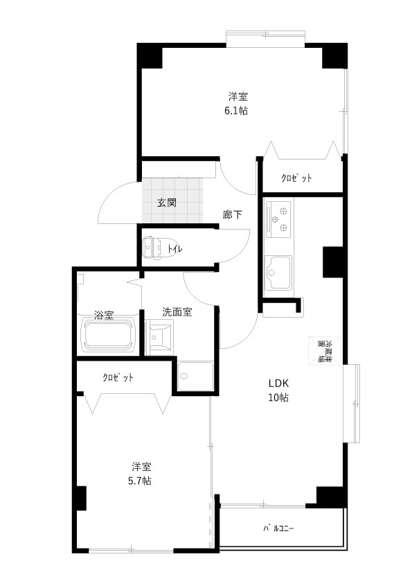ラフィーネ畝田の間取り