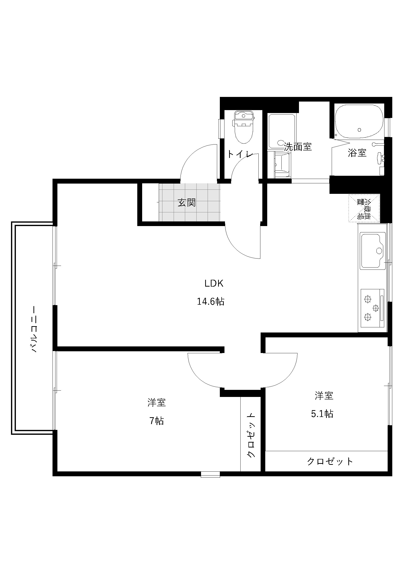セジュール安村 No1の間取り
