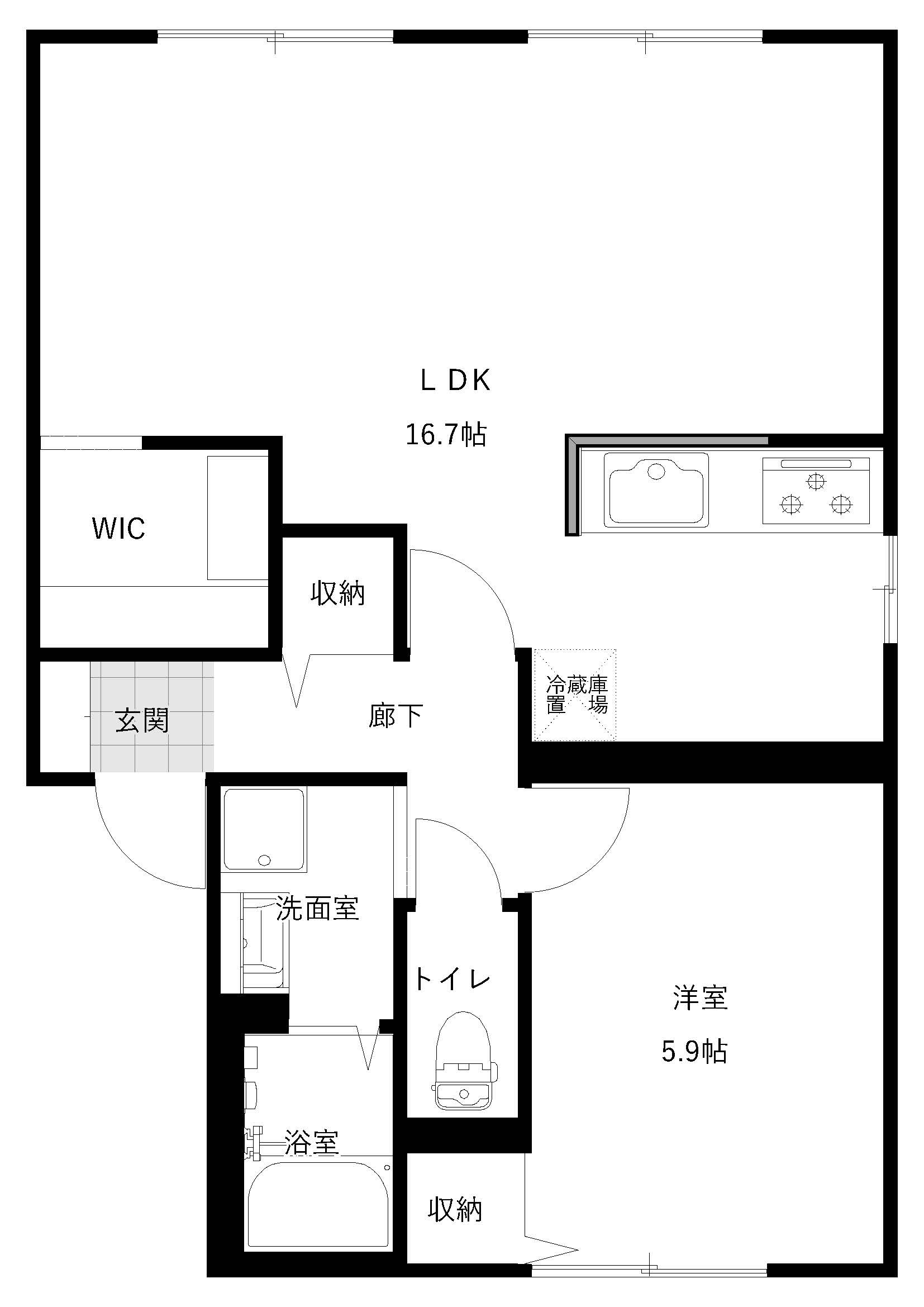 シャルマン高千穂の間取り