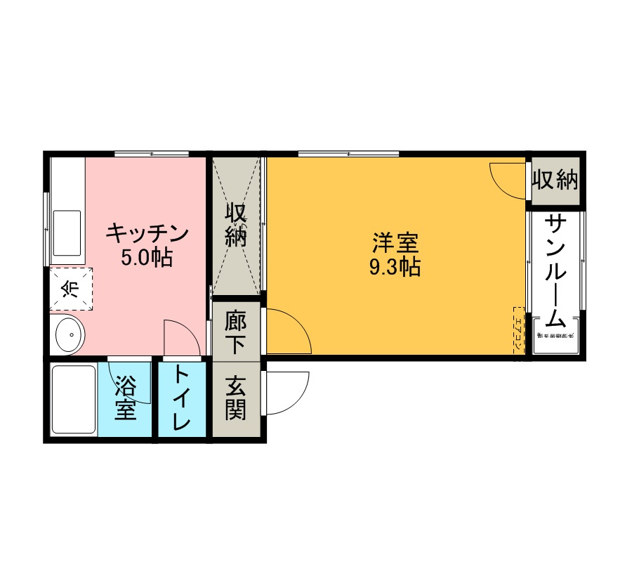 プチハウスひまわりの間取り