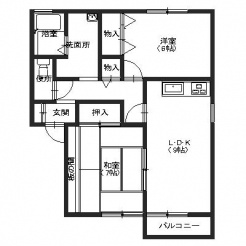 セジュールカルティエⅢの間取り