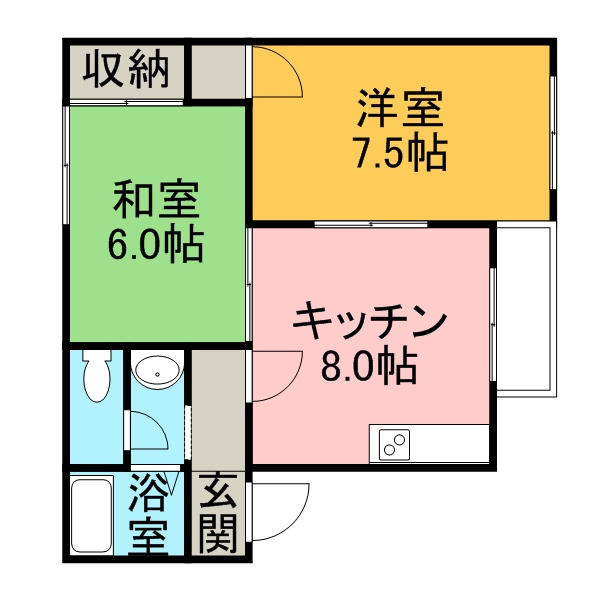 ガーデン花椿の間取り