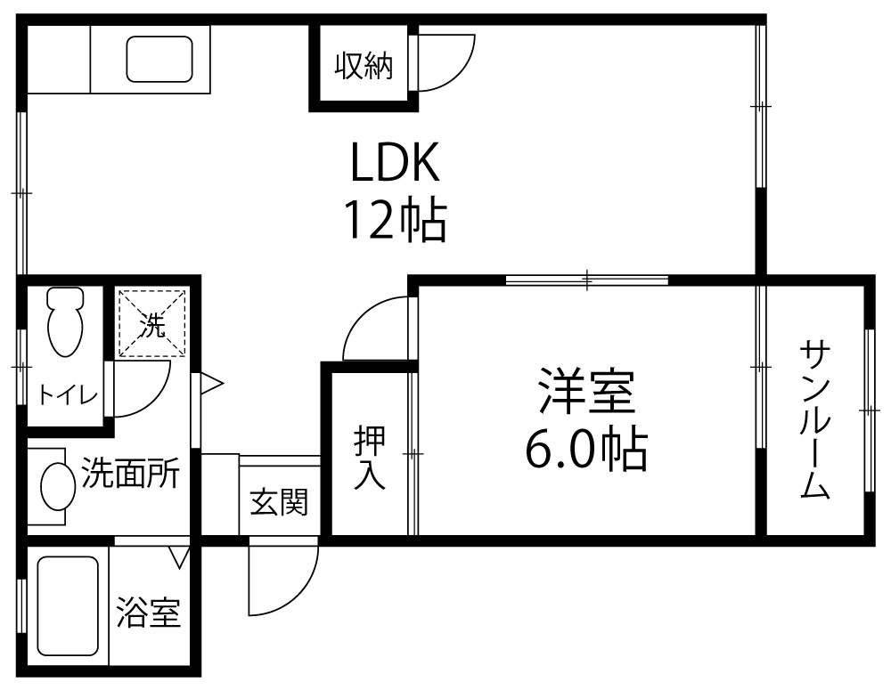 メロディーハイムの間取り