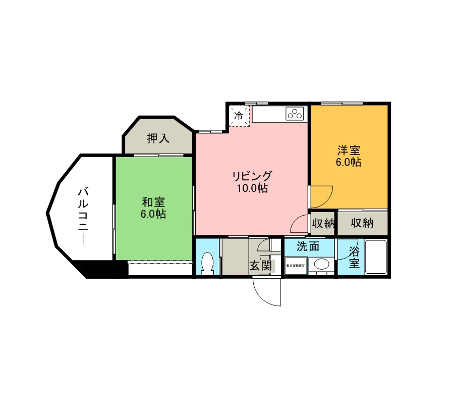 サンパレスさくらの間取り