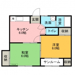 レインボービレッジの間取り