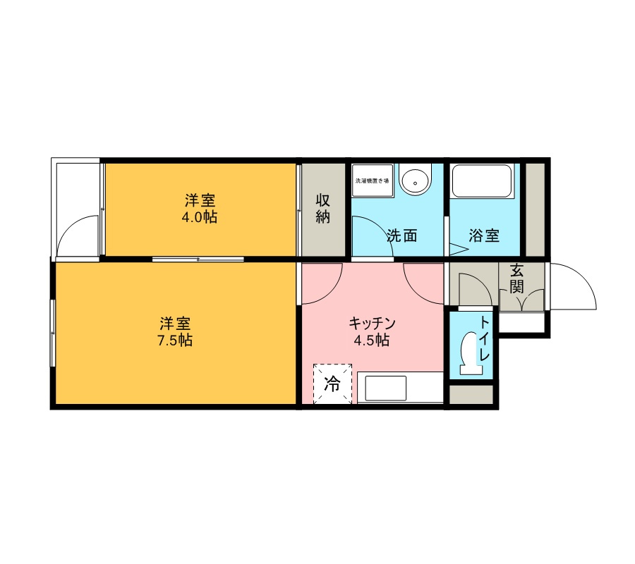 アコスハイムの間取り
