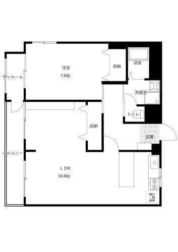 comodo kanazawa ekimaeの間取り