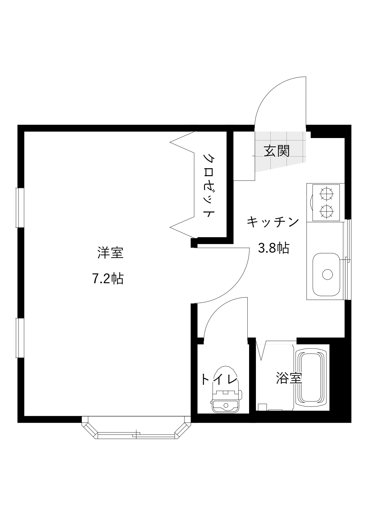 キャッスル8の間取り