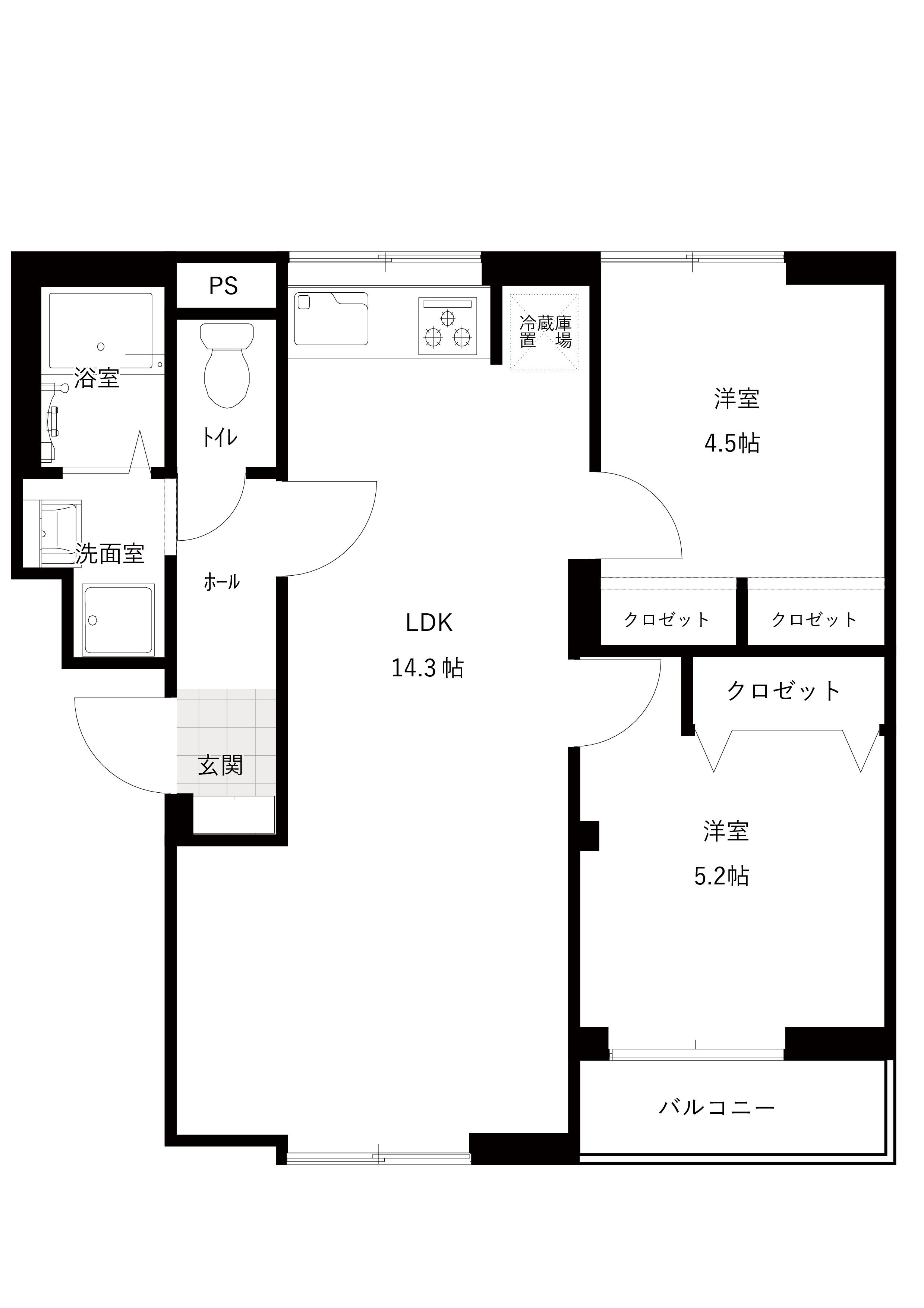 ラシーヌ弐番館の間取り