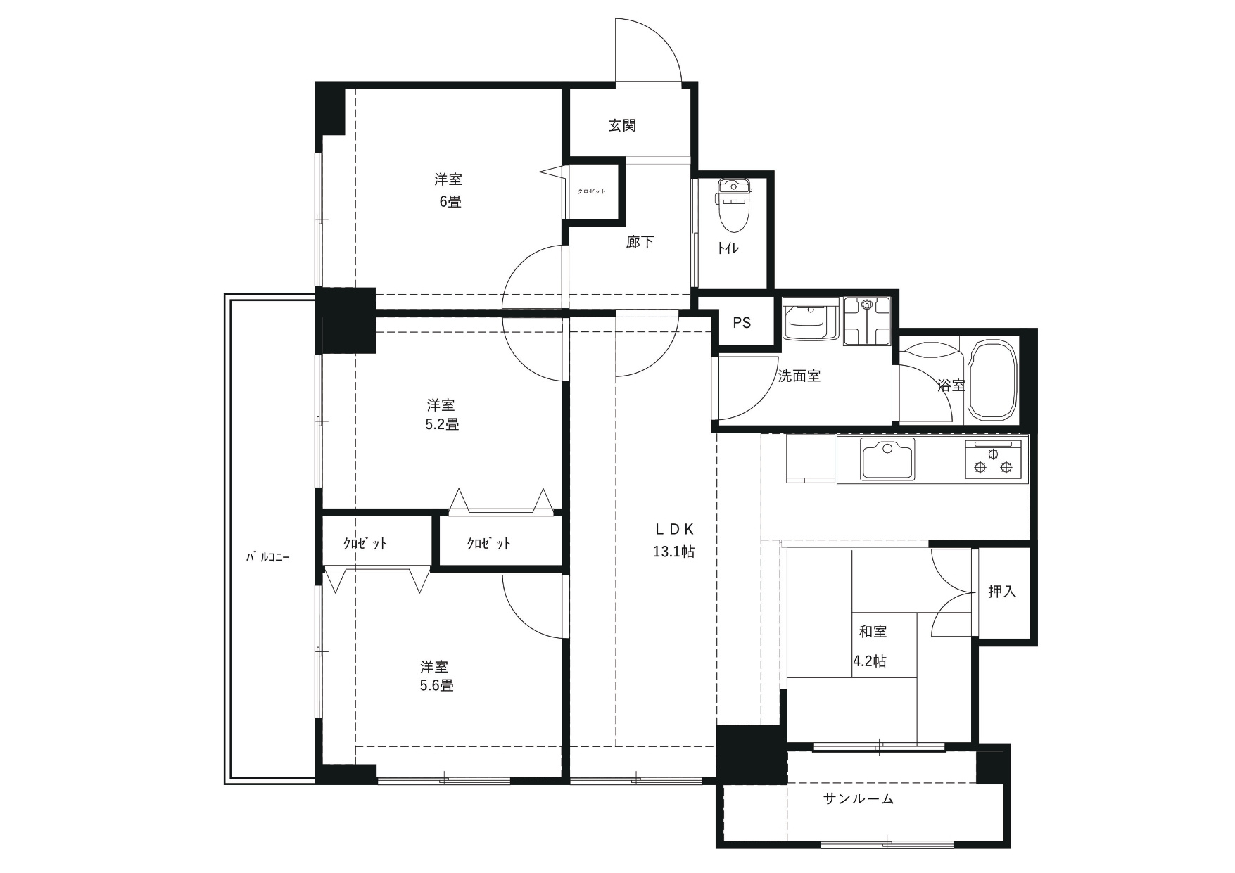 Grand Hills 長土塀の間取り