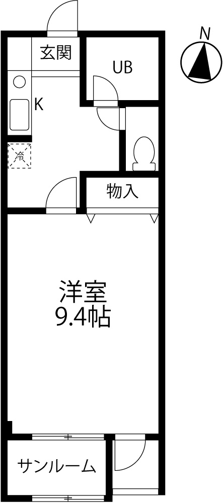 グリーンハイツⅠ番館の間取り