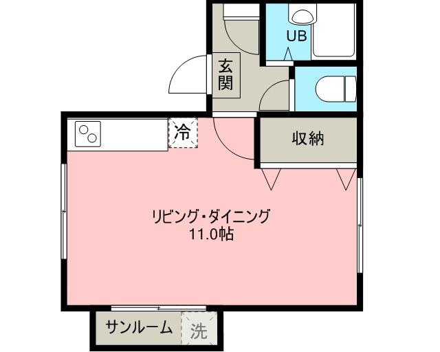 ガーデン雪割草の間取り