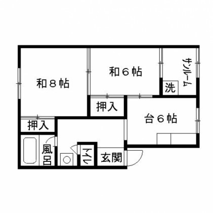 サンライズ中正の間取り