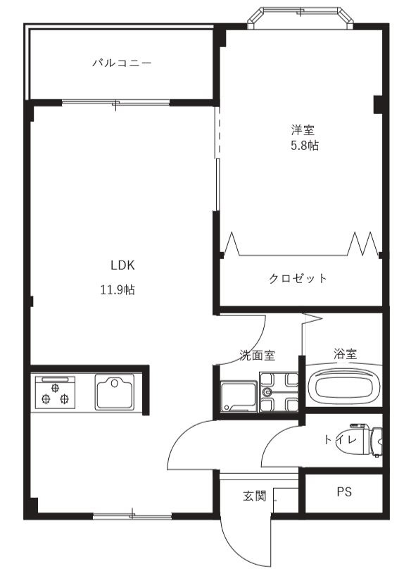グラシューズの間取り