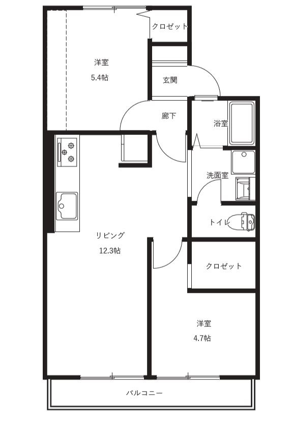 ハイユニメント中西の間取り