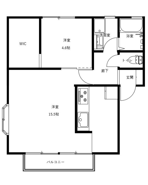 ハイカムール壱番館の間取り