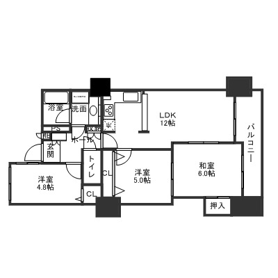 プレミアム金沢駅西の間取り
