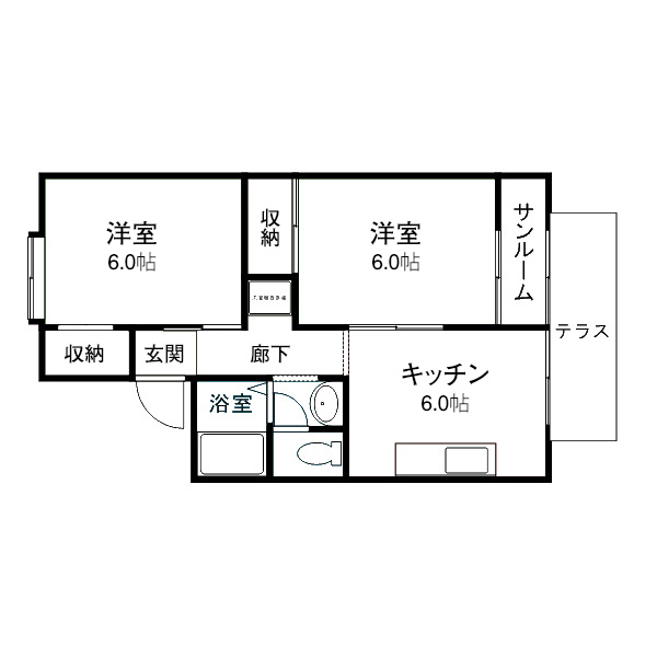 トゥールトローの間取り