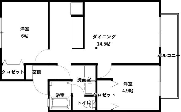 シンシア泉野の間取り