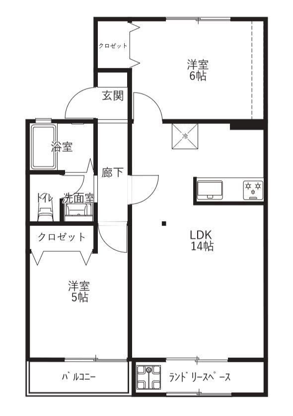 アイディール泉野の間取り