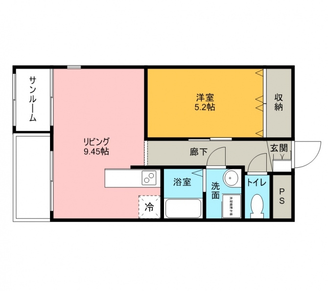 プレーヌ神野の間取り
