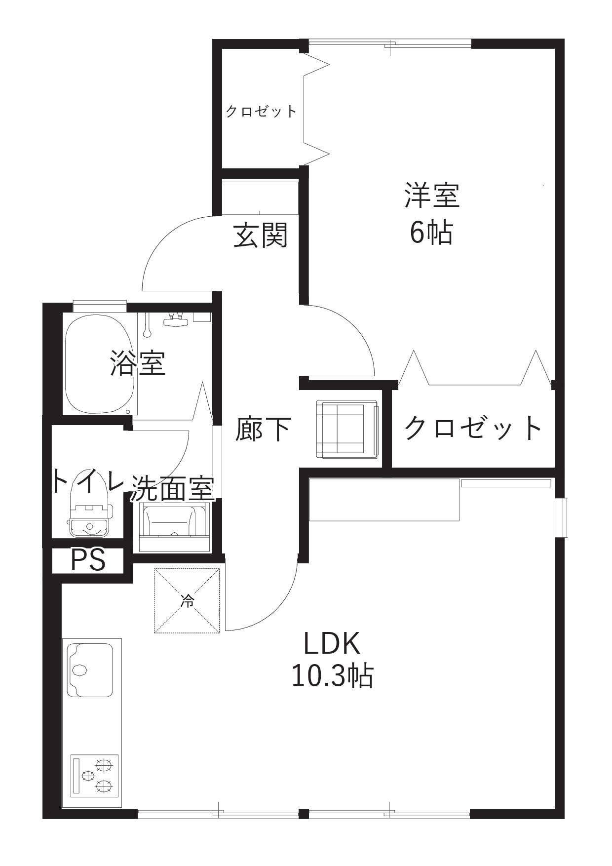 セジュールひかりの間取り