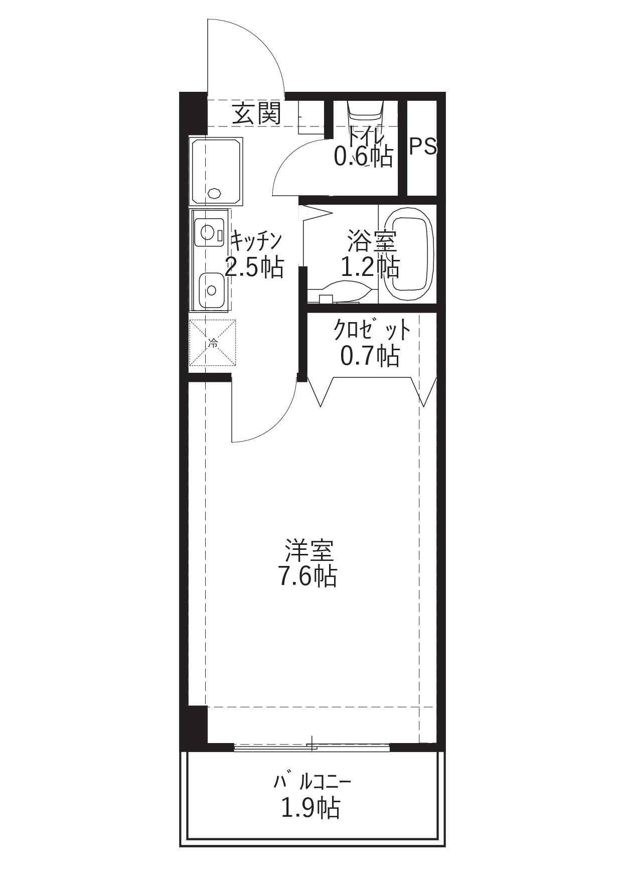 コンフォート藤江の間取り