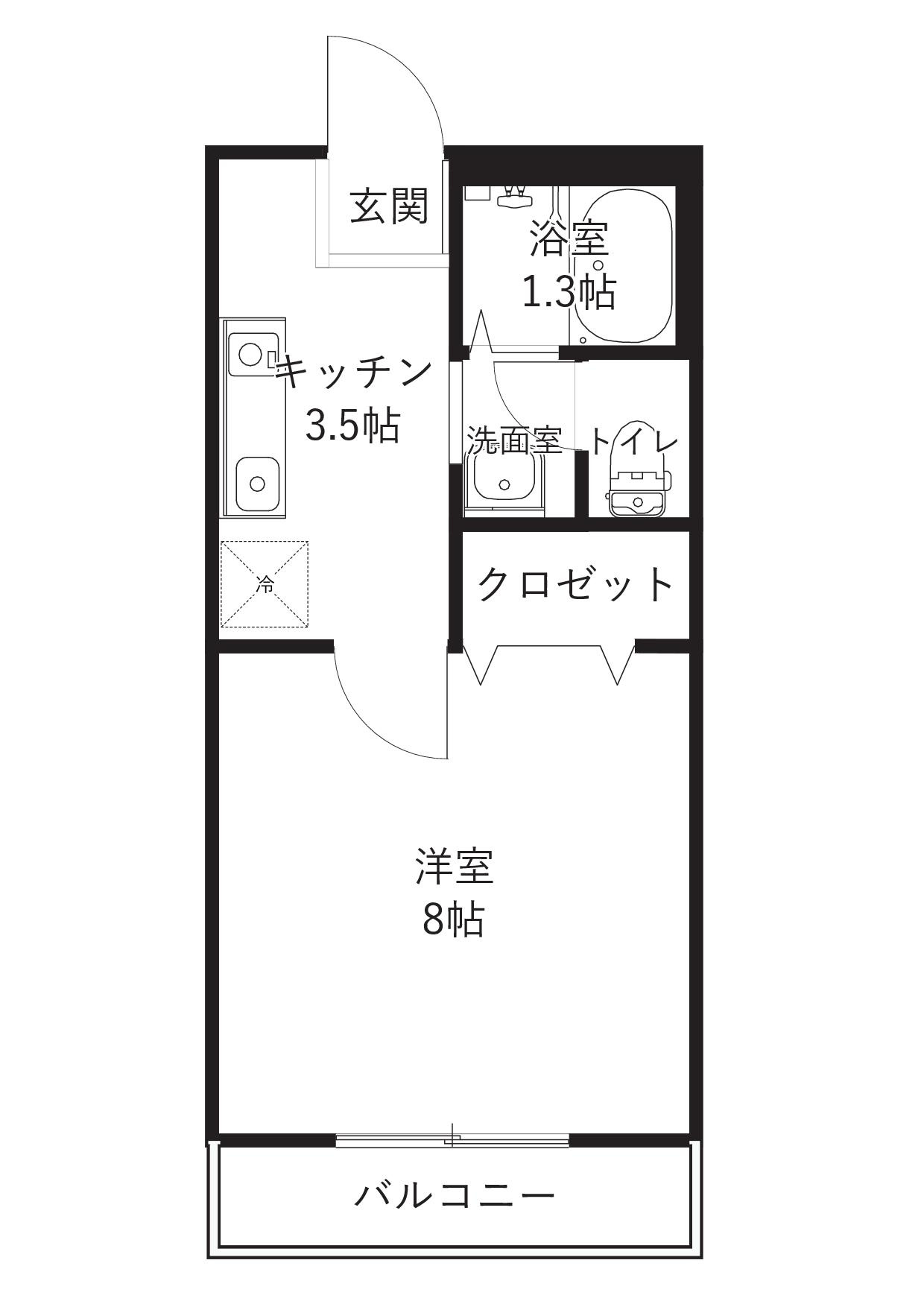 レジュウィールA棟の間取り
