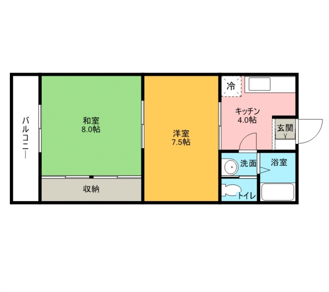 レセプトールの間取り