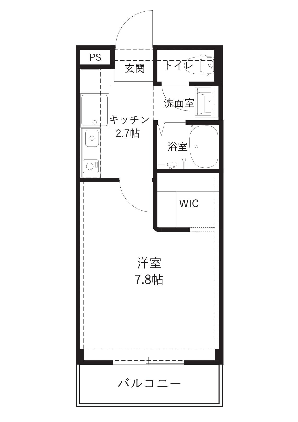 ウエストハイツの間取り