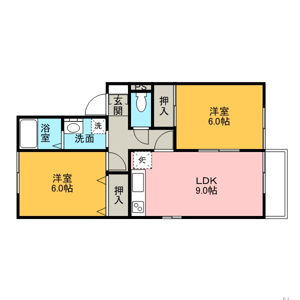 キティ・ハウスの間取り