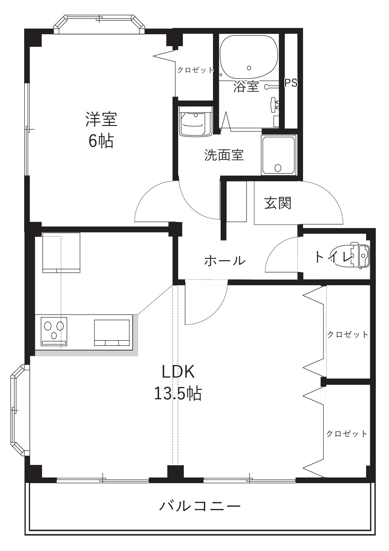ドリームハウス松任.の間取り