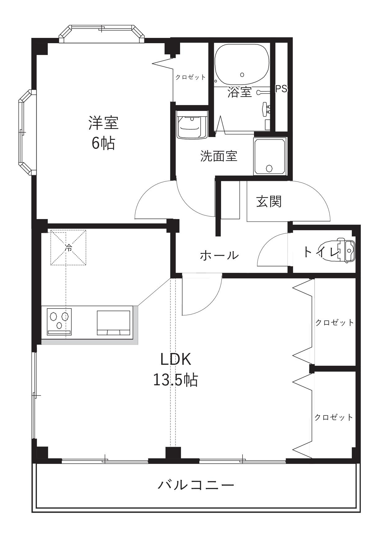 レゴリス(REGOLITH)の間取り