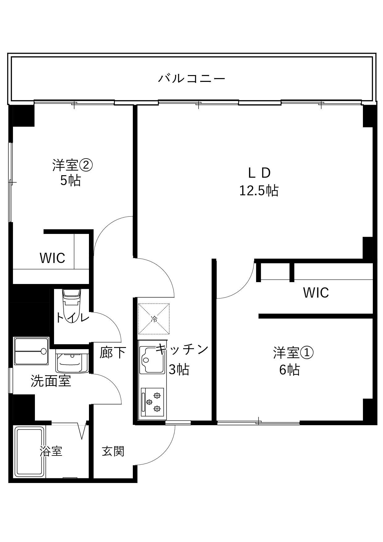 パルコ玉川35の間取り