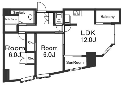 メリディアンコートの間取り