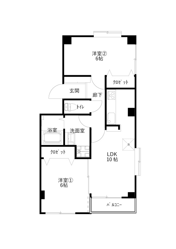 ラフィーネ畝田の間取り